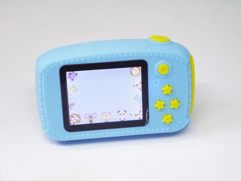 Дитячий фотоапарат Bunny Зайчик Smart Kids Camera GM-30 24 Мп компактний з іграми блакитний корпус 0829 фото
