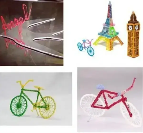 Фіолетова 3D ручка для малюванн з LCD дисплеєм 2-го покоління Pen 2 з еко пластиком LME 0613 фото