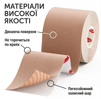 Кінезіо тейп Kinesiology Sportstape 5 метрів 0736 фото