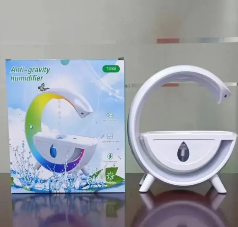 Антигравітаційний зволожувач повітря нічник G with water з LED підсвіткою та крапельним ефектом 0630 фото