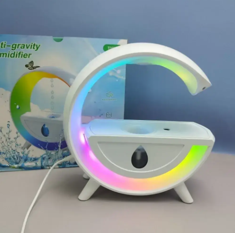 Антигравітаційний зволожувач повітря нічник G with water з LED підсвіткою та крапельним ефектом 0630 фото
