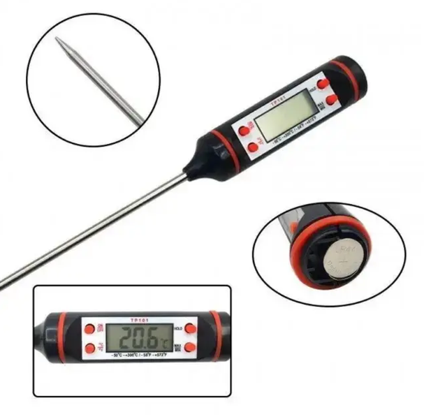 Кухонный электронный термометр TP-101 Food Thermometer 0687 фото