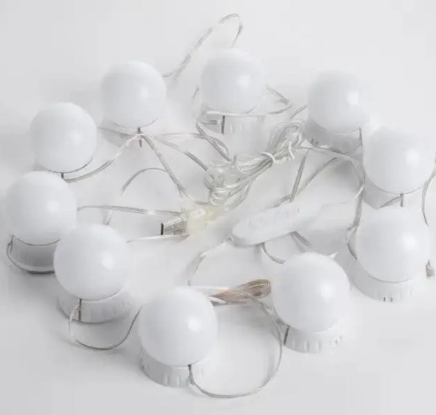 Набор LED лампочек (10 шт) для подсветки зеркала Mirror lights 0264 фото