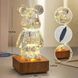 Декоративний нічник 3D світлодіодний RGB феєрверк Ведмедик 8 кольорів 0876 фото 8