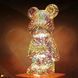 Декоративний нічник 3D світлодіодний RGB феєрверк Ведмедик 8 кольорів 0876 фото 1
