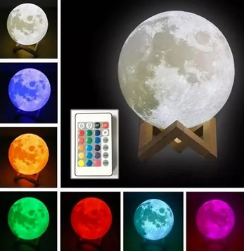 Настільний 3D світильник лампа "Місяць" Magic 3D Moon Light з пультом 0269 фото