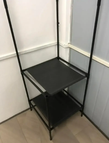 Напольная угловая вешалка для одежды RACK Corner hanger металлическая (45х45х180 см) 0449 фото