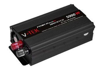 Інвертор для перетворення напруги V-TEK 5000W 12 В у 220 В надійний потужний із захистом 0832 фото
