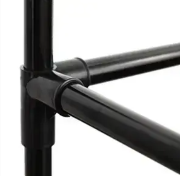Напольная угловая вешалка для одежды RACK Corner hanger металлическая (45х45х180 см) 0449 фото