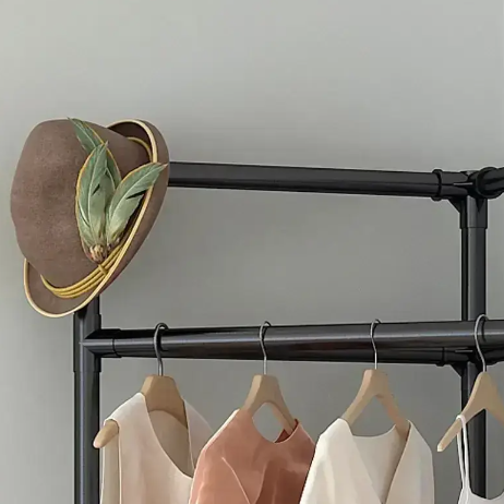 Напольная угловая вешалка для одежды RACK Corner hanger металлическая (45х45х180 см) 0449 фото
