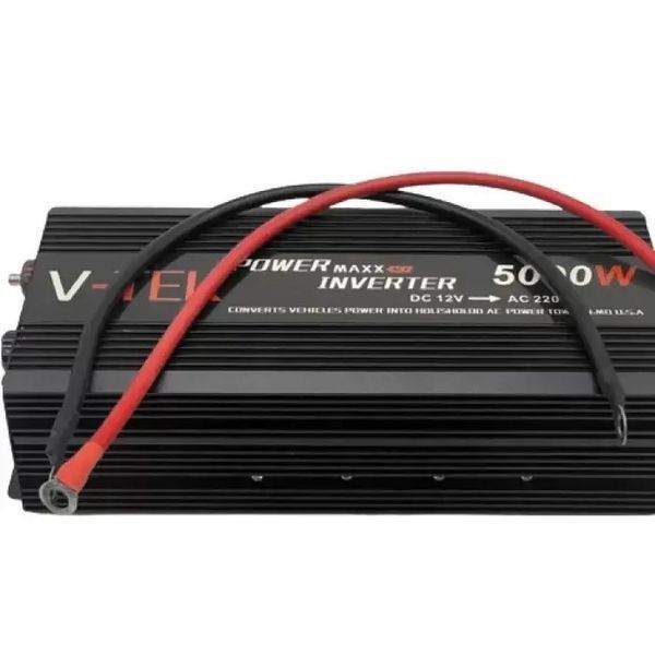 Инвертор для преобразования напряжения V-TEK 5000W 12 В в 220 В надежный мощный с защитой 0832 фото