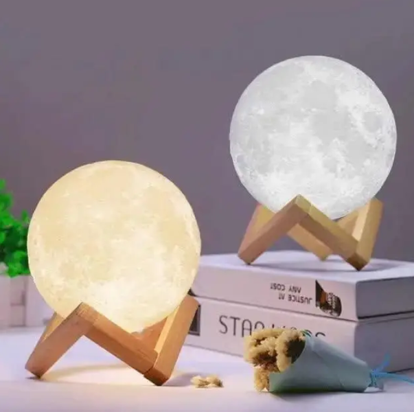 Настільний 3D світильник лампа "Місяць" Magic 3D Moon Light з пультом 0269 фото