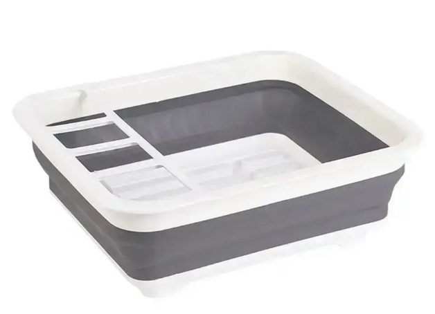 Складная силиконовая сушилка для посуды multi-functional folding Bowl tray 0543 фото
