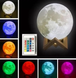 Настільний 3D світильник лампа "Місяць" Magic 3D Moon Light з пультом 0269 фото 1