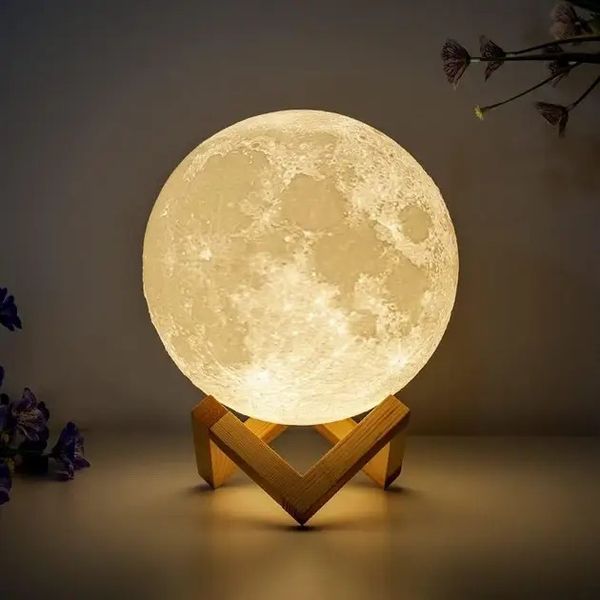 Нічник світильник лампа Місяць Magic 3D Moon Lamp 13 см. 0899 фото