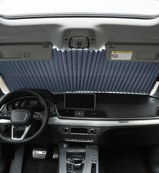 Автомобильная солнцезащитная штора на лобовое стекло Vehicle Shade 65 см 0689 фото