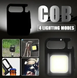 Аккумуляторный LED COB фонарик-брелок с карабином и магнитом 0450 фото 6