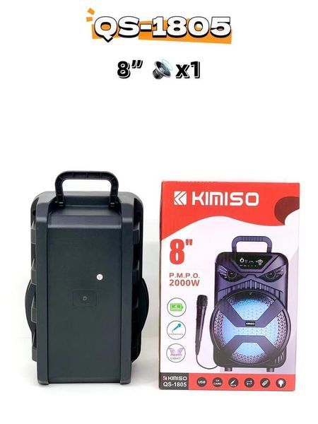 Міні колонка з динамічним підсвічуванням і Bluetooth модулем Kimiso QS-1805 0936 фото