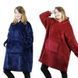 Толстовка-плед Huggle Hoodie чорного кольору універсального розміру з капюшоном м'яка тепла комфортна 0834 фото 3
