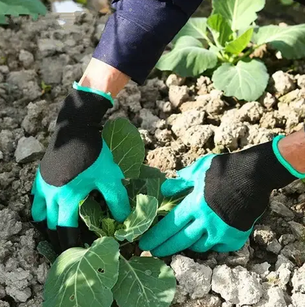 Садовые перчатки с когтями Garden Genie Gloves 0740 фото