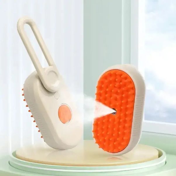 Паровая расческа для ухода за шерстью вашего любимца 3 в 1 Steamy Brush 0782 фото