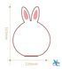 Мягкий силиконовый ночник Rabbit Soft Touch Зайчик с аккумулятором и плавной подсветкой 0887 фото 9