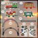 Праздничный поезд Christmas classic train с рельсами световыми эффектами музыкой локомотивом вагонами украшениями 0836 фото 2