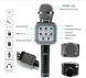 Бездротовий Bluetooth караоке-мікрофон WS1818, стерео колонка, Чорний 0550 фото 4