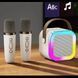 Детский караоке-набор с Bluetooth колонкой, RGB подсветкой и двумя микрофонами 0889 фото 4