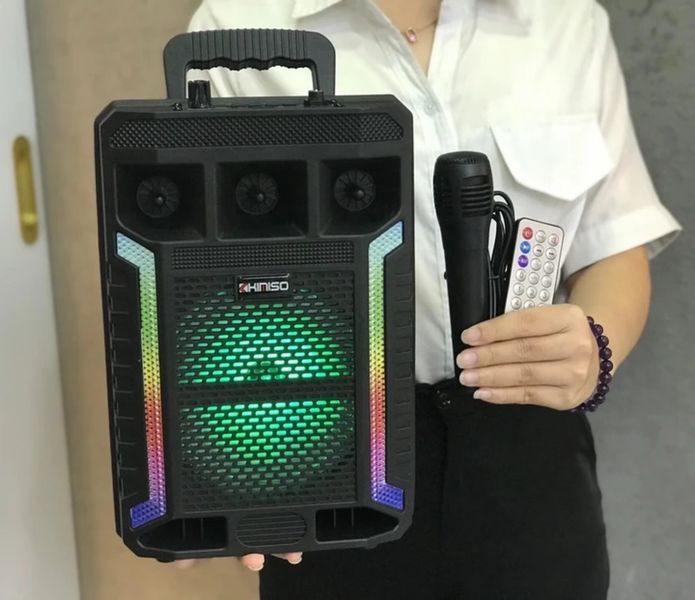 Колонка з мікрофоном і світлодіодним підсвічуванням Kimiso QS-627 10 Вт 1200 мА&middot;г 0940 фото
