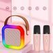 Портативная колонка Bluetooth 5.1 с RGB подсветкой и беспроводными микрофонами 0890 фото 6