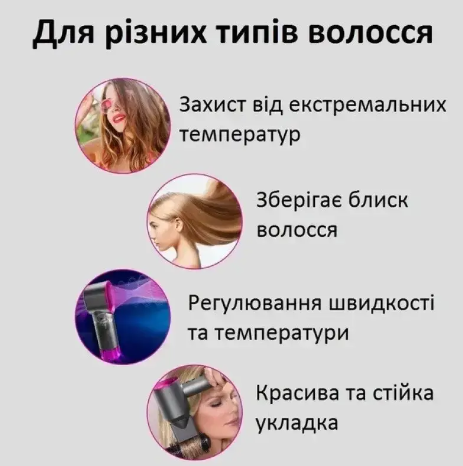 Фен стайлер для волосся Hair dryer 1600 Вт, 3 режими 0638 фото