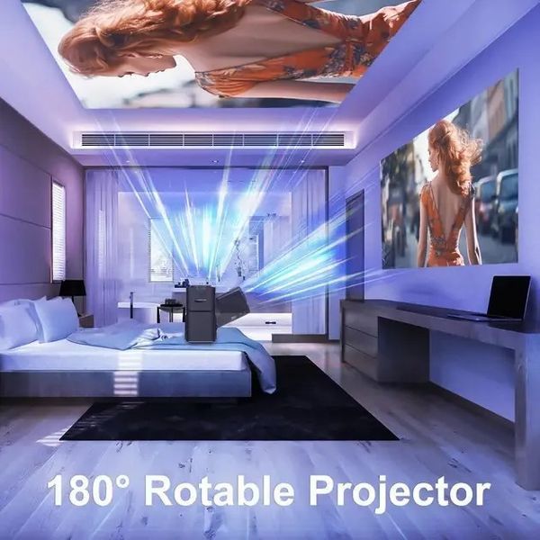 Компактний LED-проєктор із підтримкою WiFi 6, Bluetooth і яскравістю 10000 Лм Magcubic HY320 Mini 0891 фото