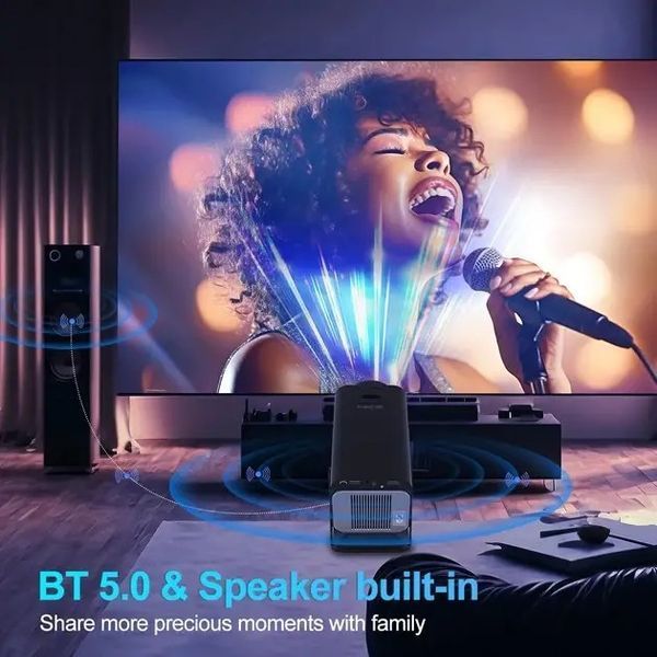 Компактний LED-проєктор із підтримкою WiFi 6, Bluetooth і яскравістю 10000 Лм Magcubic HY320 Mini 0891 фото