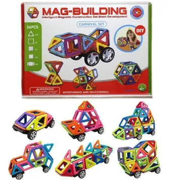 Магнітний конструктор Mag Building на 36 деталей 0639 фото