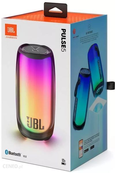 Колонка JBL Pulse 5 Black з підсвіткою та ефектним звучанням Bluetooth 0942 фото