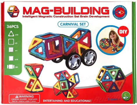 Магнитный конструктор Mag Building на 36 деталей 0639 фото