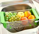 Складна багатофункціональна кухонна полиця Kitchen Drain Shelf Rack, сушарка для посуду та овочів на раковину 0073 фото 5
