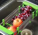 Складна багатофункціональна кухонна полиця Kitchen Drain Shelf Rack, сушарка для посуду та овочів на раковину 0073 фото 3