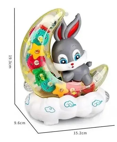 Музыкальный ночник Moon Rabbit с разноцветной подсветкой и мерцающим светом 0893 фото