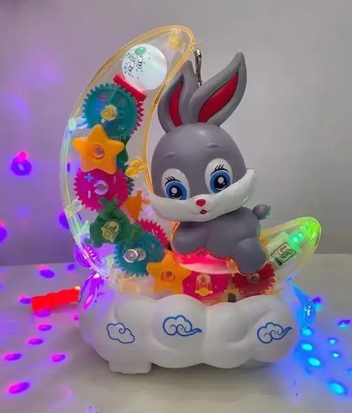 Музыкальный ночник Moon Rabbit с разноцветной подсветкой и мерцающим светом 0893 фото