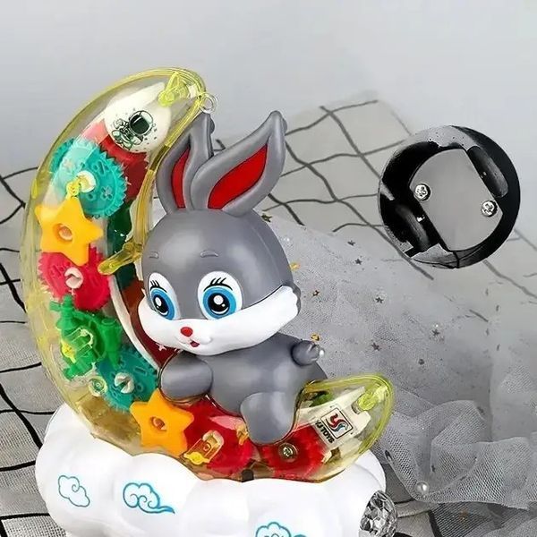 Музыкальный ночник Moon Rabbit с разноцветной подсветкой и мерцающим светом 0893 фото