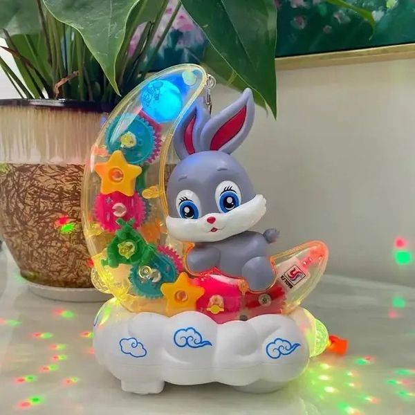 Музыкальный ночник Moon Rabbit с разноцветной подсветкой и мерцающим светом 0893 фото