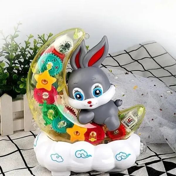 Музыкальный ночник Moon Rabbit с разноцветной подсветкой и мерцающим светом 0893 фото