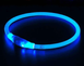 Нашийник для собак з LED підсвічуванням, водостійкий, з USB зарядкою, Синій 0463 фото 3