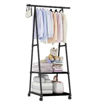 Пересувна підлогова вішалка на колесах для одягу The New Coat Rack (160 х 55 х 42 см) 0317 фото