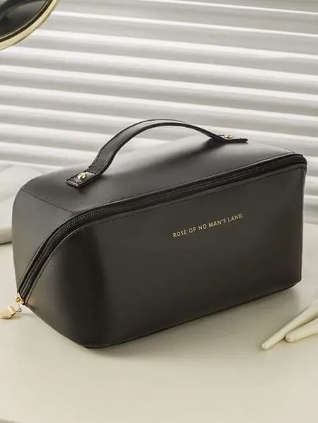 Косметичка MAKE UP BAG BLACK для зберігання косметичних засобів та аксесуарів у стильному дизайні 0789 фото