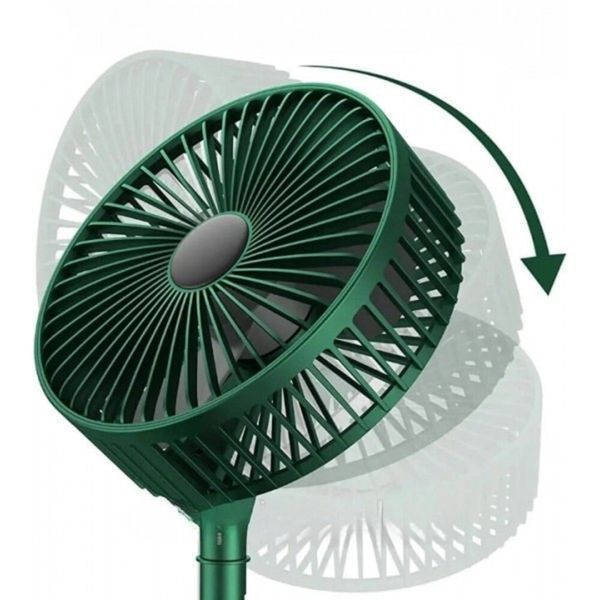 Складаний вентилятор з регулюванням висоти USB Telescopic Folding Fan зелений 0944 фото
