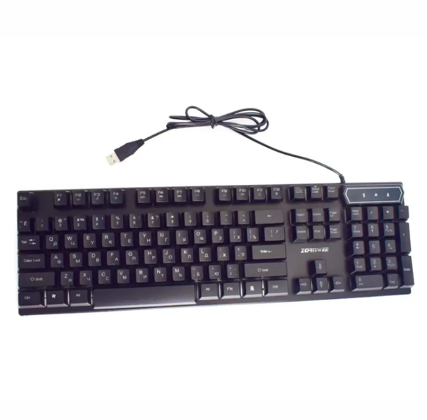 Ігрова дротова клавіатура з RGB підсвіткою ZORNWEE ZE-510 0698 фото