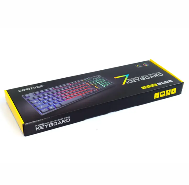 Ігрова дротова клавіатура з RGB підсвіткою ZORNWEE ZE-510 0698 фото